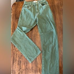 Eco friendly Cotton On Long straight Leg jeans, size 2 like new!